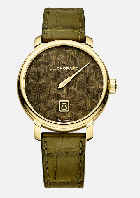 Chopard 161977-0002 L.U.C QUATTRO SPIRIT 25 STRAW MARQUETRY EDITION Replica Watch